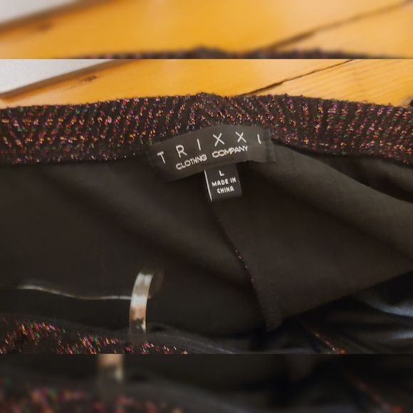 Trixxi strapless black multicolor sparkle dress - Picture 5 of 5